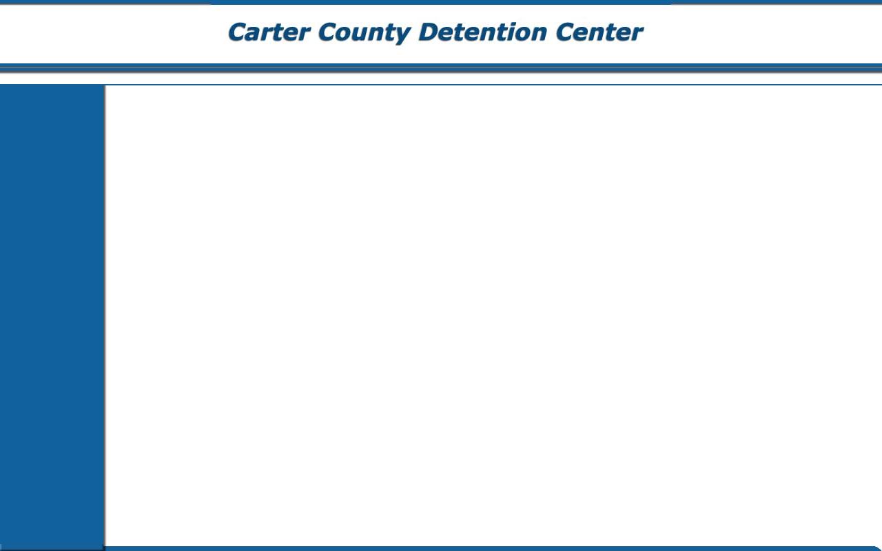 Carter County Detention Center inmate list frame for jail records